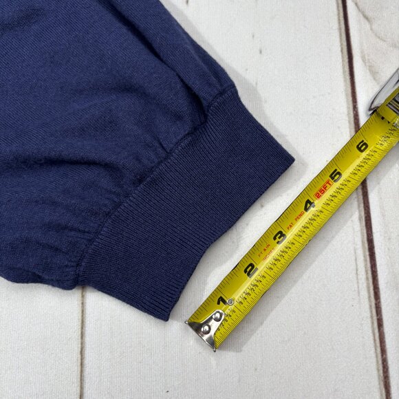 Puff Balloon Sleeve Halogen Navy Blue Short Sleeve Sweater Nordstrom XL Mock - Picture 10 of 13